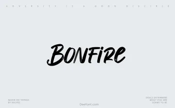 Bonfire Font