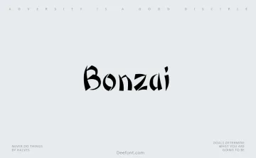 Bonzai Font