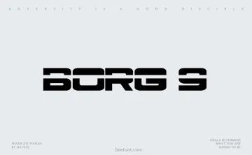 Borg 9 Font