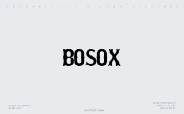 Bosox Font