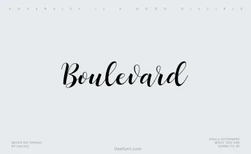 Boulevard Font