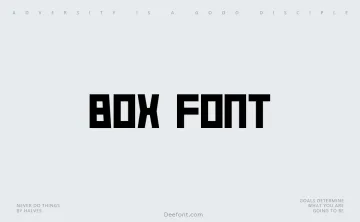 Box Font