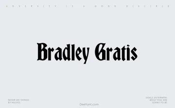 Bradley Gratis Font