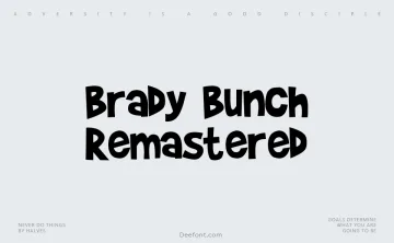Brady Bunch Remastered Font