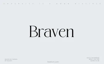 Braven Font