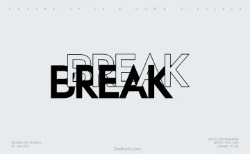 Break Font