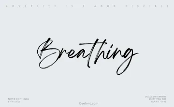 Breathing Font