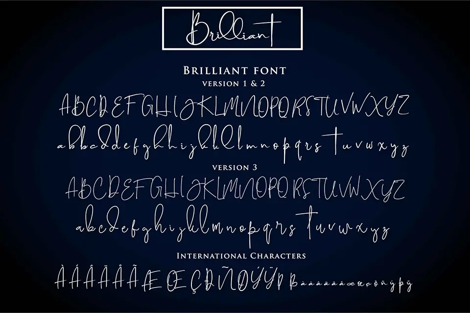 Brilliant Signature Font