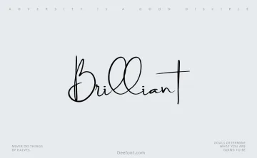 Brilliant Signature Font