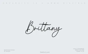 Brittany Font