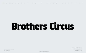 Brothers Circus Font