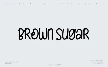 Brown Sugar Font