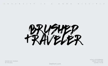 Brushed Traveler Font