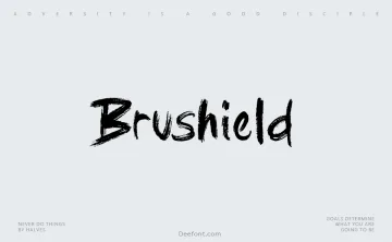 Brushield Font