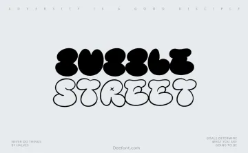 Bubble Street Font