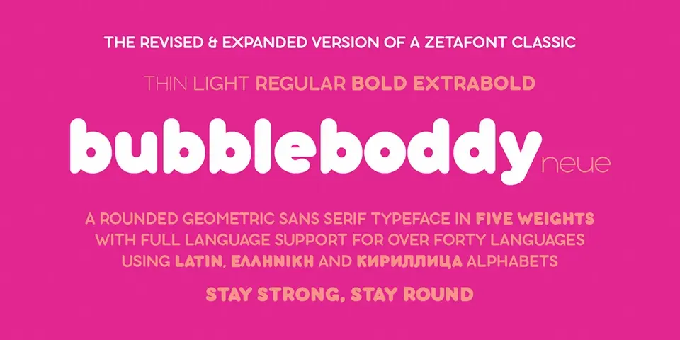 bubbleboddy Font
