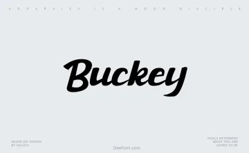 Buckey Font