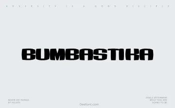 Bumbastika Font