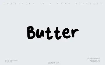 Butter Font