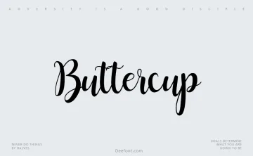 Buttercup Font