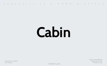 Cabin Font Family
