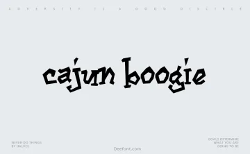 Cajun Boogie Font
