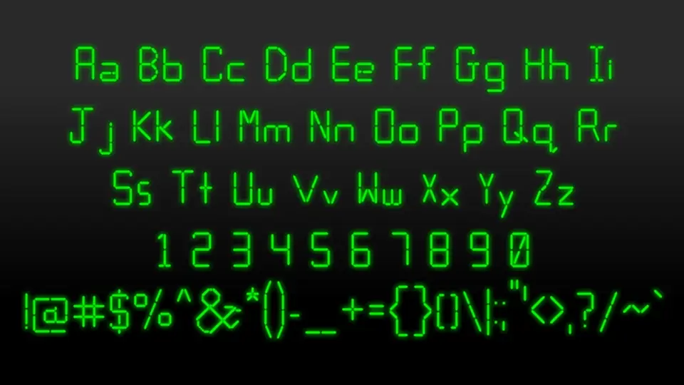 Calculator Font