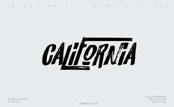 California Typeface