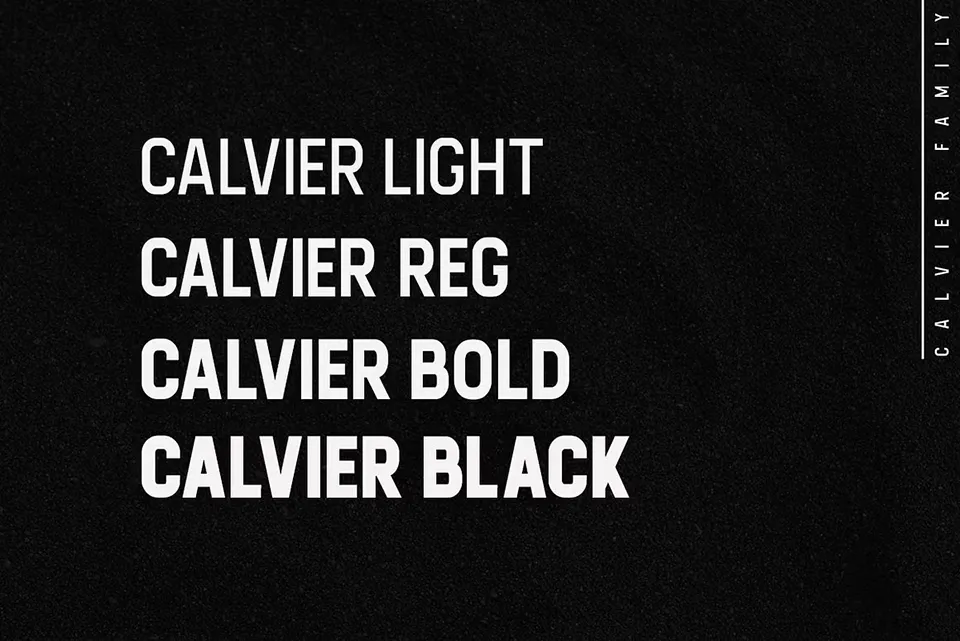 Calvier Font