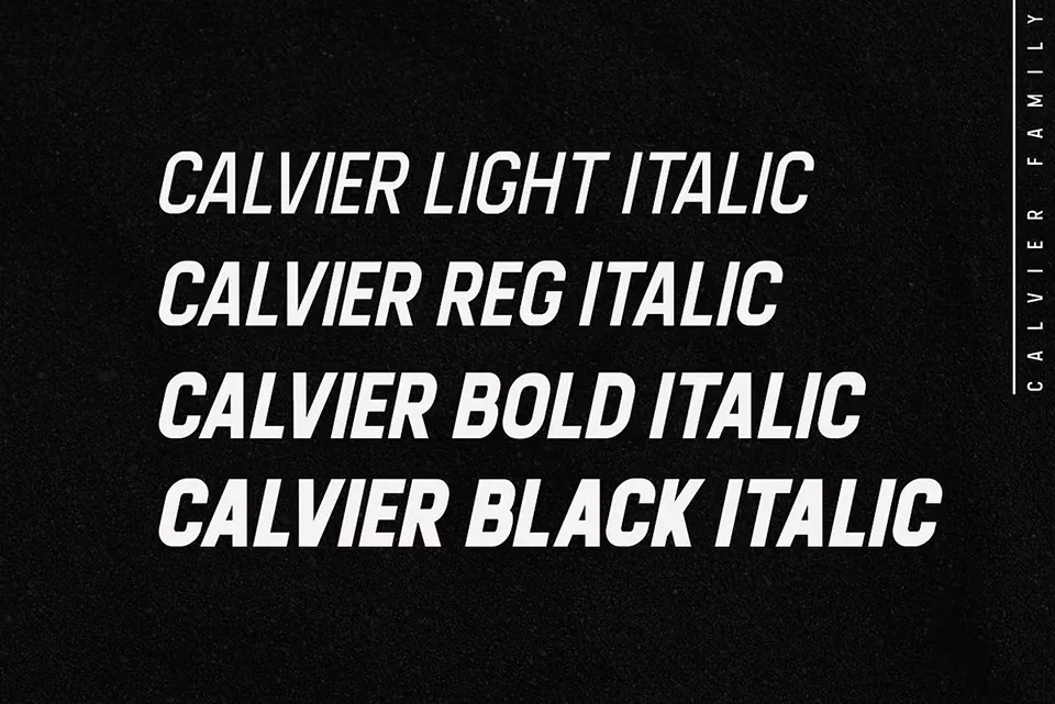 Calvier Font