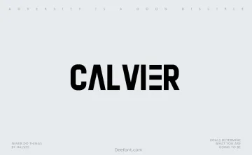 Calvier Font