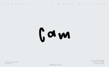 Cam Font