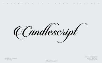 Candlescript Font