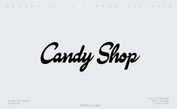 Candy Shop Typeface