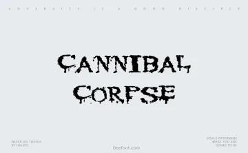 Cannibal Corpse Font