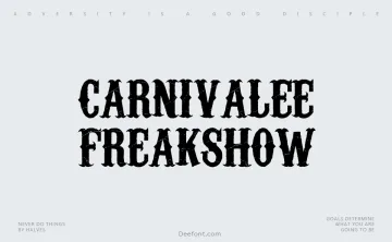 Carnivalee Freakshow Font