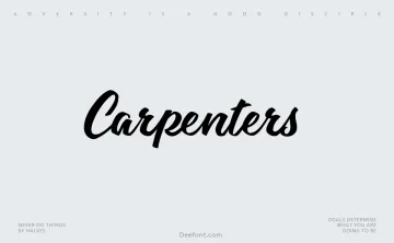Carpenters Font