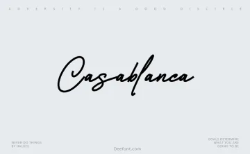 Casablanca Font
