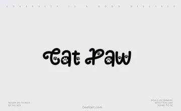 Cat Paw Font