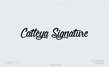 Catleya Signature Font