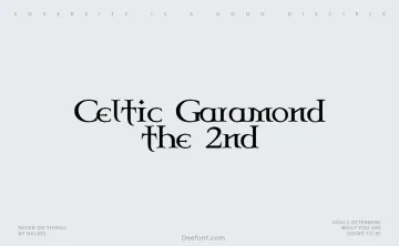 Celtic Garamond the 2nd Font