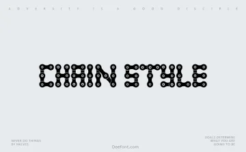 Chain Style Font
