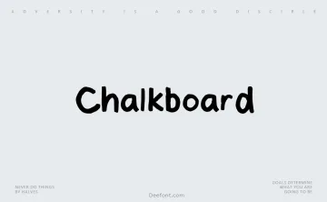 Chalkboard Typeface