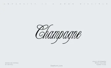 Champagne Typeface