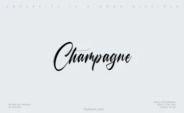 Champagne Font