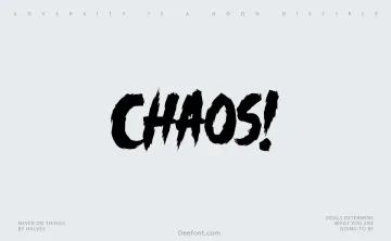 Chaos! Font