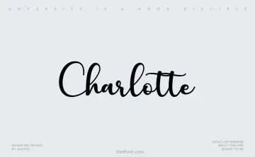 Charlotte Script Font