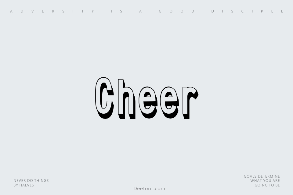 Cheer Font