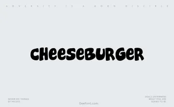 Cheeseburger Font