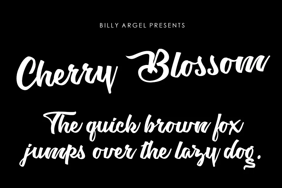 Cherry Blossom Font